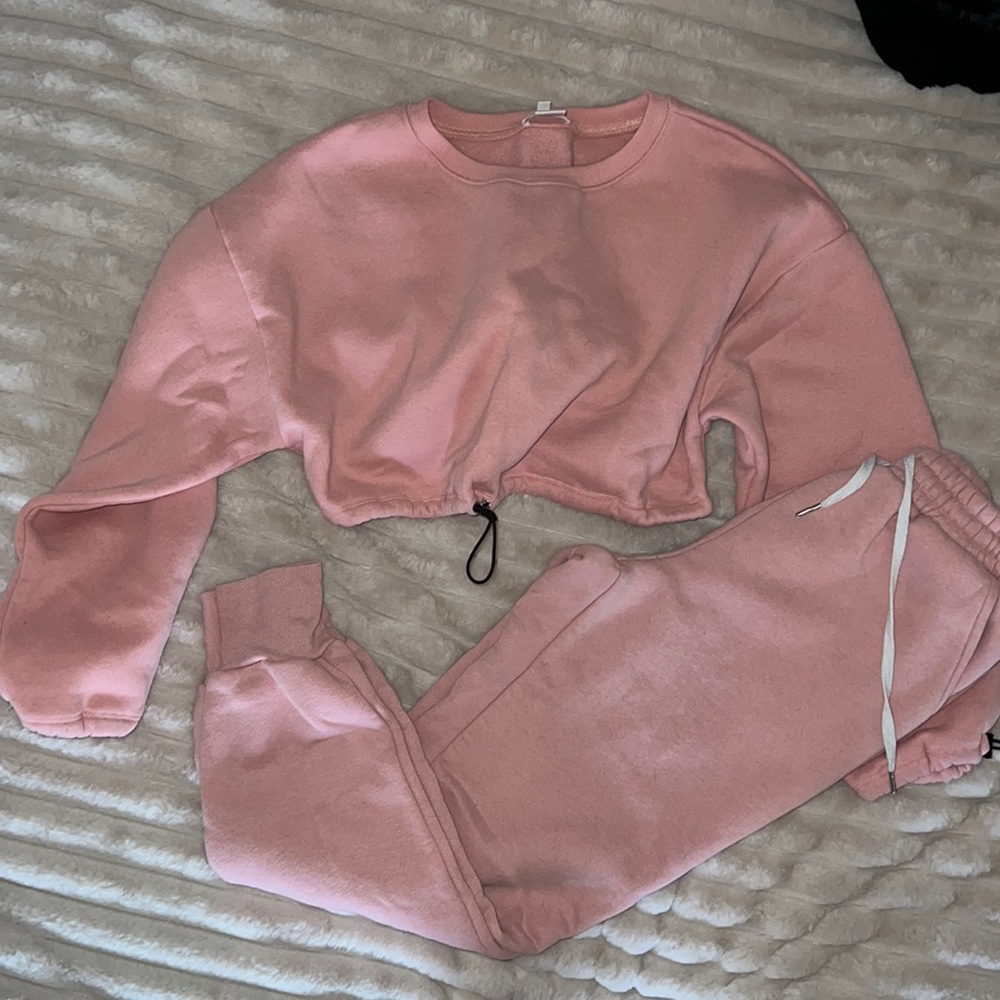 Two piece sweat suit